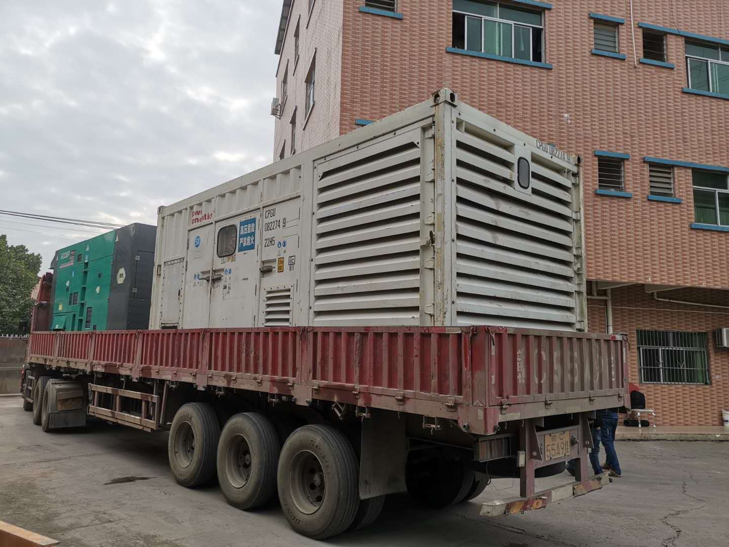 發電機租賃現場